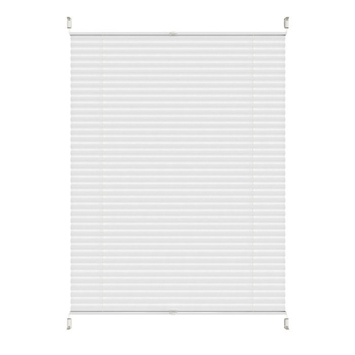 Plisségardin Touch Up & Down hvit 90 x 130 cm